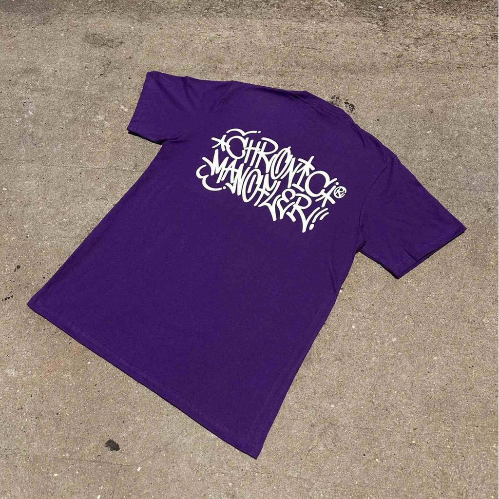 Camiseta Unissex Oversized Plus Size Feminina Masculina Menino Mano Fler Chronic Sp 011 Roxa Streetwear