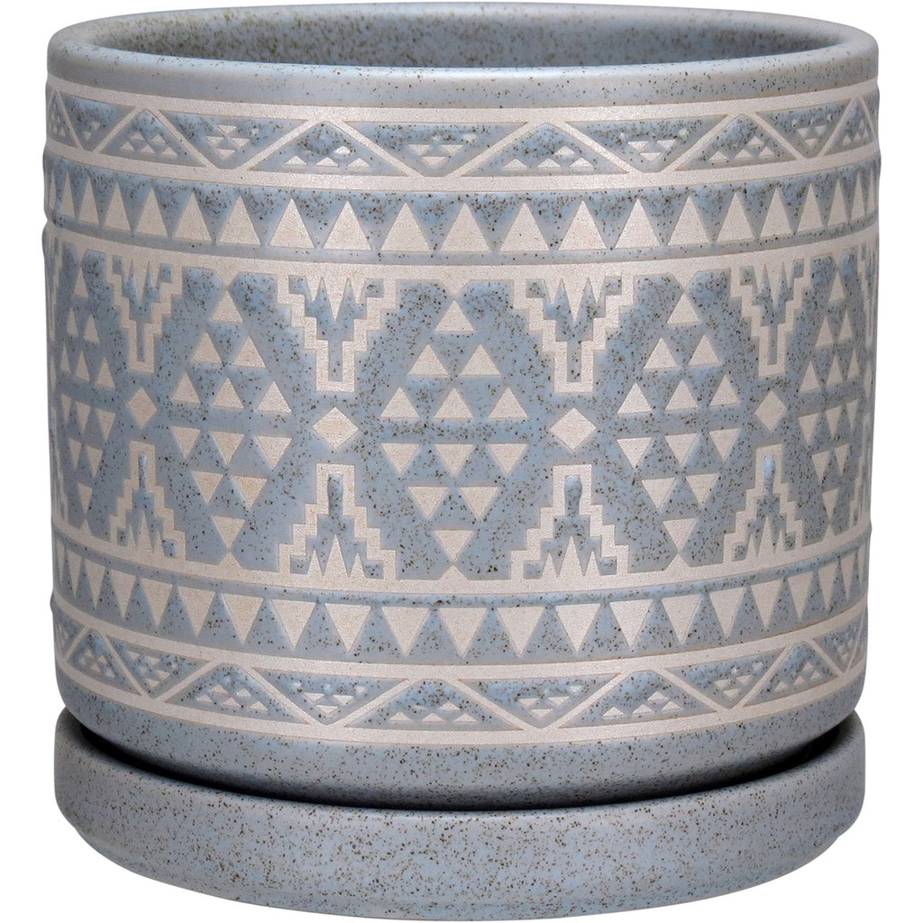 CACHEPÔ VASO DECORATIVO HOME&CO CERÂMICA 11x11x11cm CINZA
