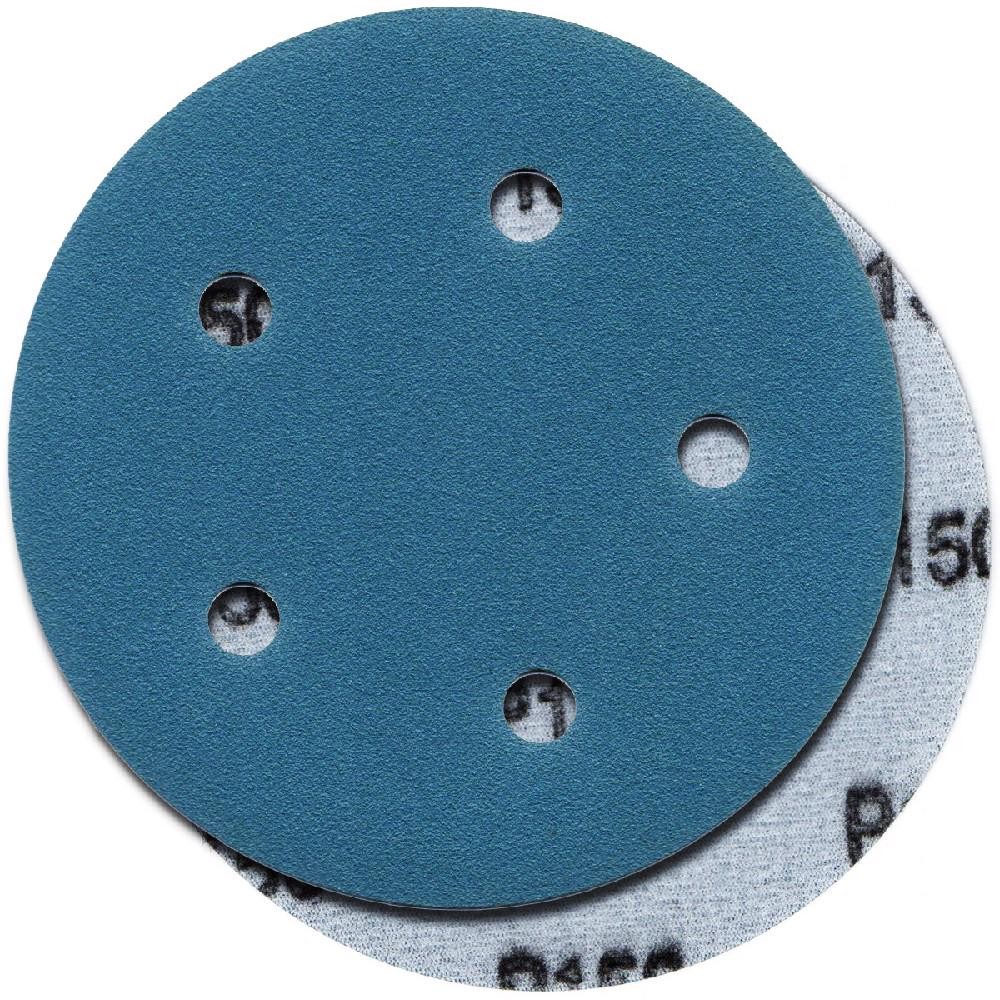 Disco de Lixa Tipo Hookit 5 Furos 125mm Grão 150 Sil