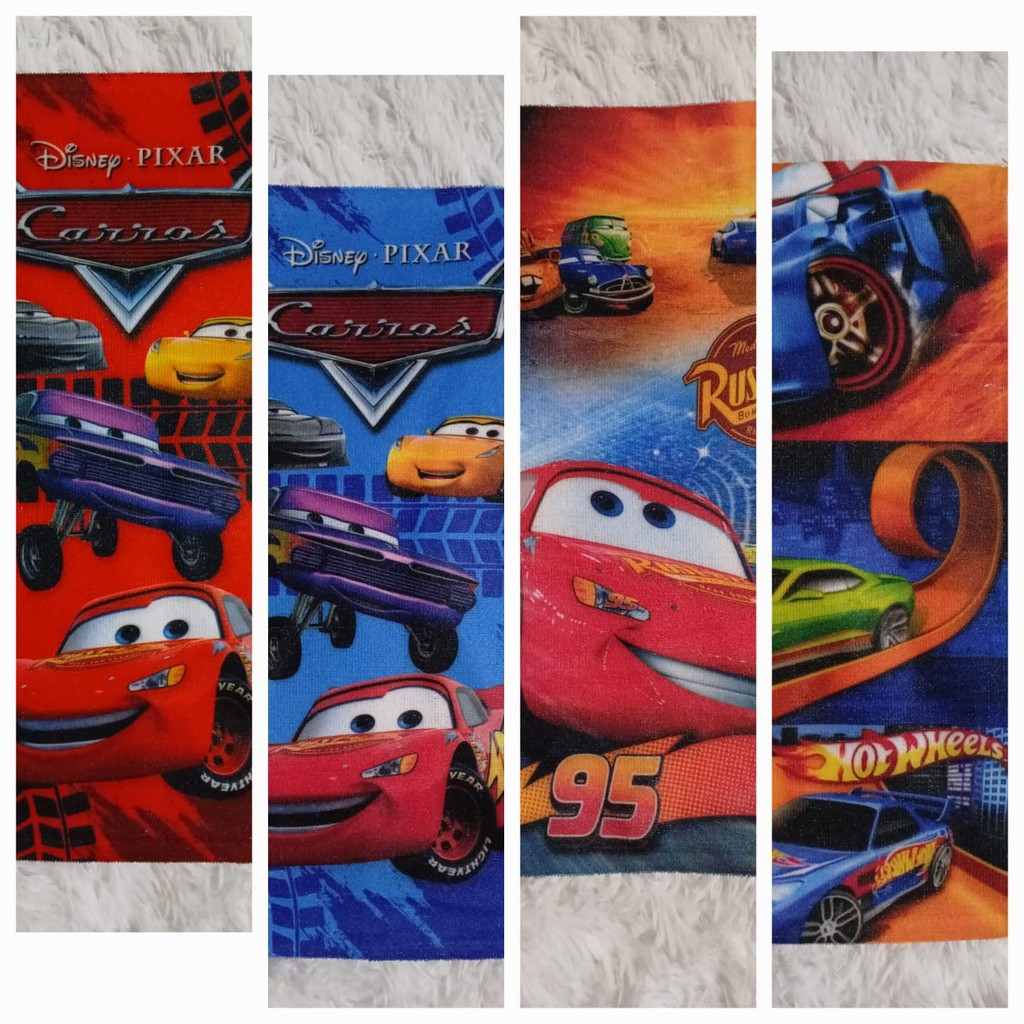 Kit com 4 Toalhinhas de Mão e Rosto para Lancheira Escolar Infantil Sortidas Menino e Menina várias Estampas Personagem em Oferta na Shopee