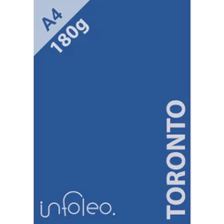 Papel Color Plus A4 180g Toronto Azul Escuro - 10, 20, 30, 40 ou 50 Folhas