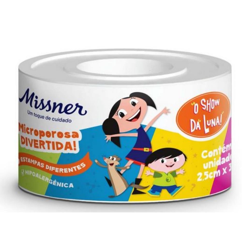 MISSNER SHOW DA LUNA FITA MICROPORE 2,5 CM X 3,0 M em Oferta na Shopee