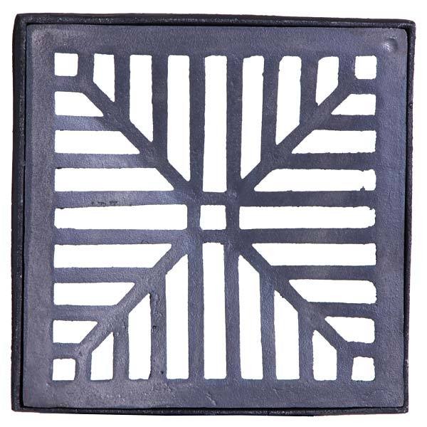 Ralo Côncavo Ferro Fundido 25x25cm - JODOAL - Home & Living