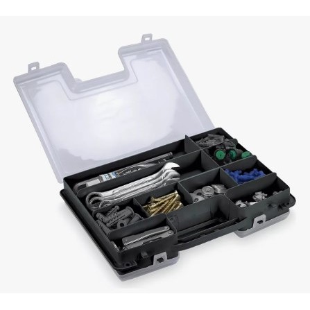 Estojo Organizador Maleta Double Case C/ Alça e Dupla Abertura Arqplast em Oferta na Shopee