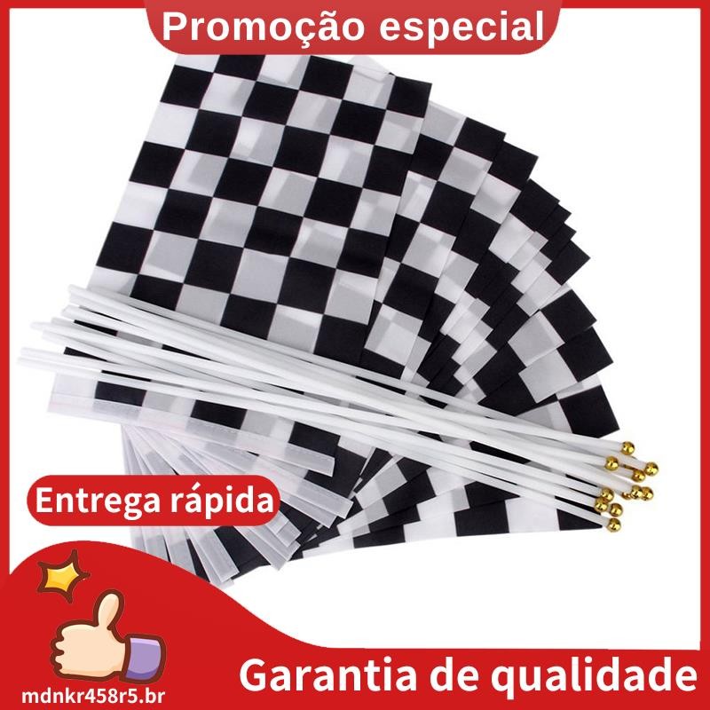 12 Peças . Bandeira De Corrida Canelada Fórmula 1 F1 Bandeiras Acenando À Mão (Preto + Branco) mdnkr458r5 br