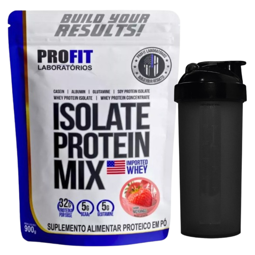 Whey Isolate Protein Mix 900g + Coqueteleira - PROFIT SUPLEMENTOS