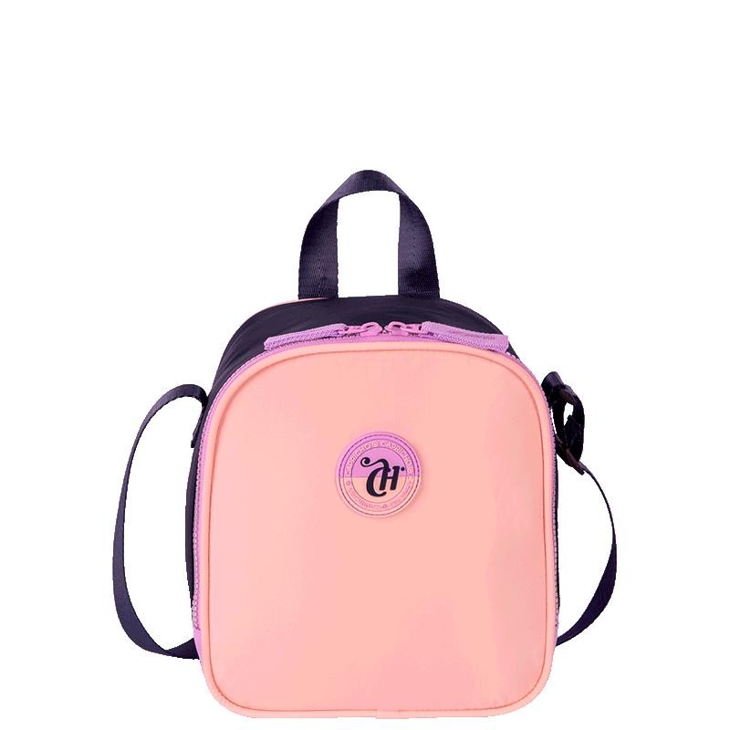 Lancheira Grande Capricho Block - Pêssego e Lilás em Oferta na Shopee