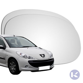 Lente Espelho Retrovisor Convexo Com Base Peugeot 206 207 1999 a 2013 em Oferta na Shopee