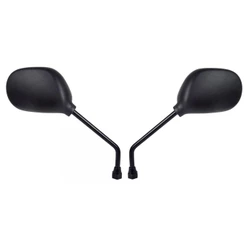 Par Espelho Retrovisor Modelo Mini Ybr 125 Preto Para Motos Honda