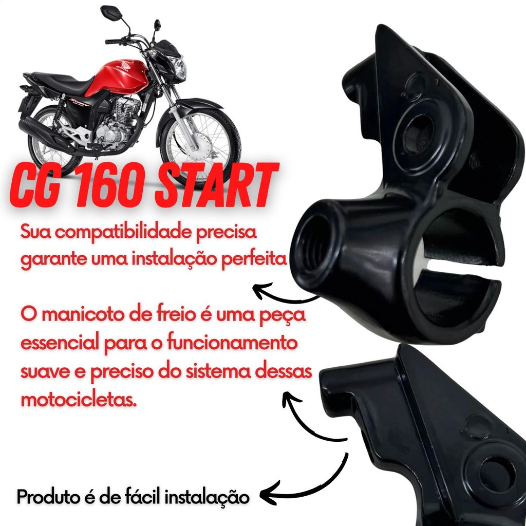 Manicoto De Freio Lado Direito Honda Cg Titan 160 Start 160 — imagem 2 de 2
