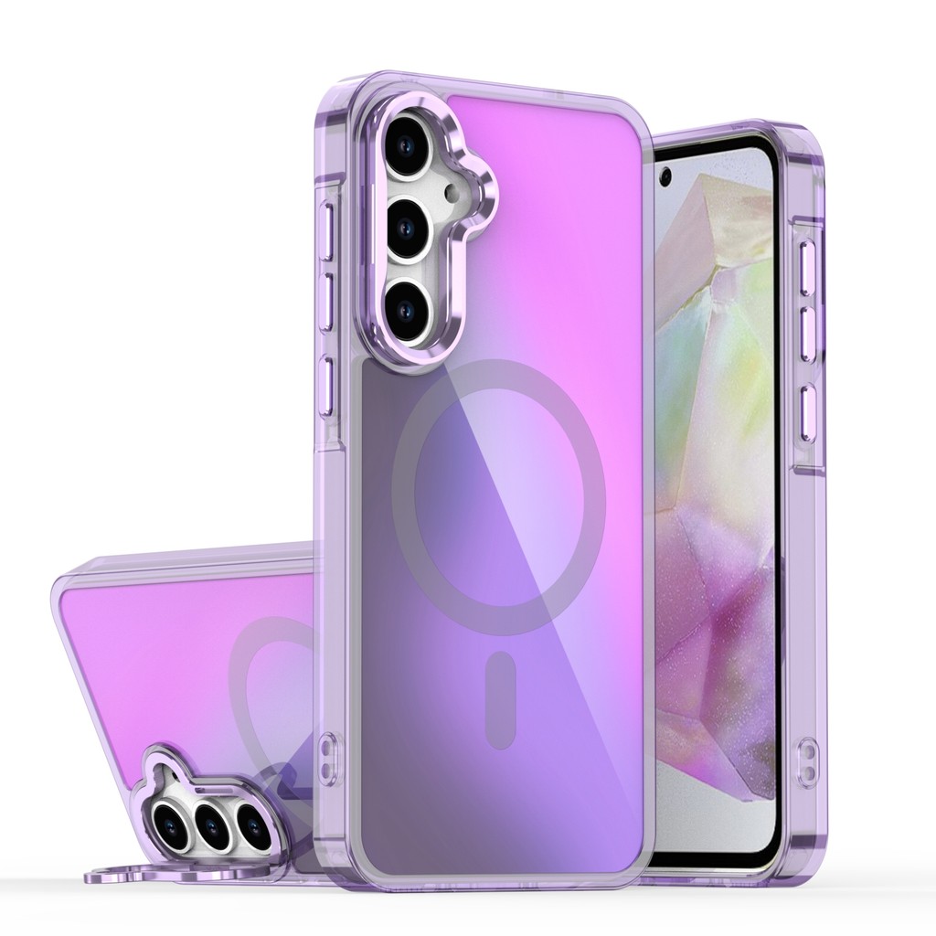 Capa De Mudança De Cor Para Samsung a56 5G S25 Ultra S24 FE S23 S22 A55 A54 A16 A34 A25 5G A15 À Prova De Choque Com Sup
