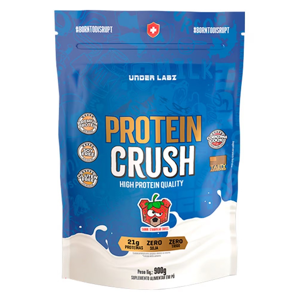 Whey Protein Crush Under Labz 900g Sem Soja Sem Glúten Massa Muscular Pós-Treino Original