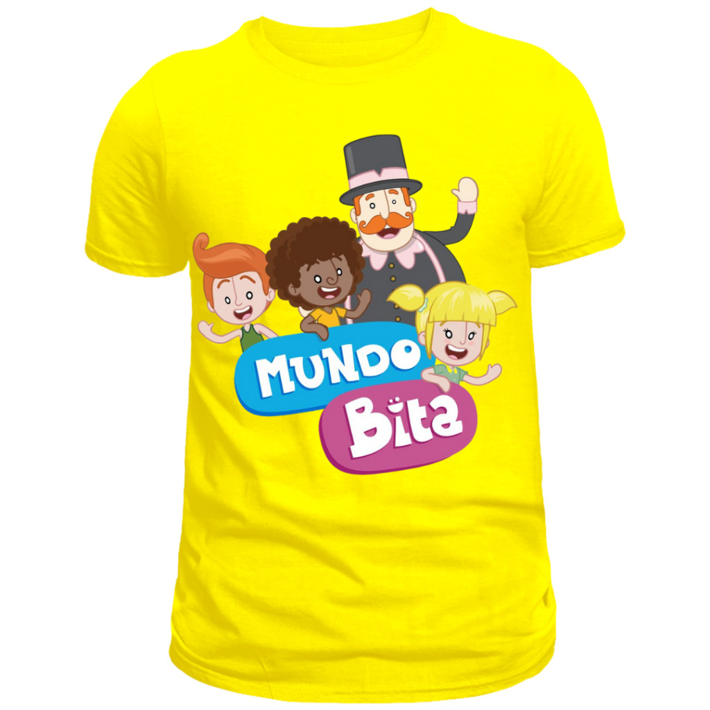 Camiseta camisa blusa infantil e Adulto Mundo Bita  100% Algodão em Oferta na Shopee