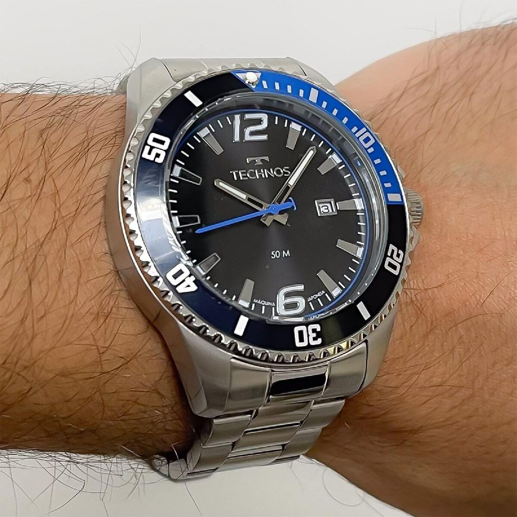 Relógio Technos Racer 2115NCN/1A Prata Masculino