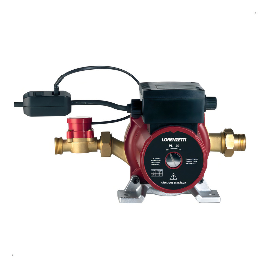 Bomba Pressurizador De Água Sistema Hidraulico Lorenzetti Pl20 220v 350w (20 M.C.A) Baixa pressão