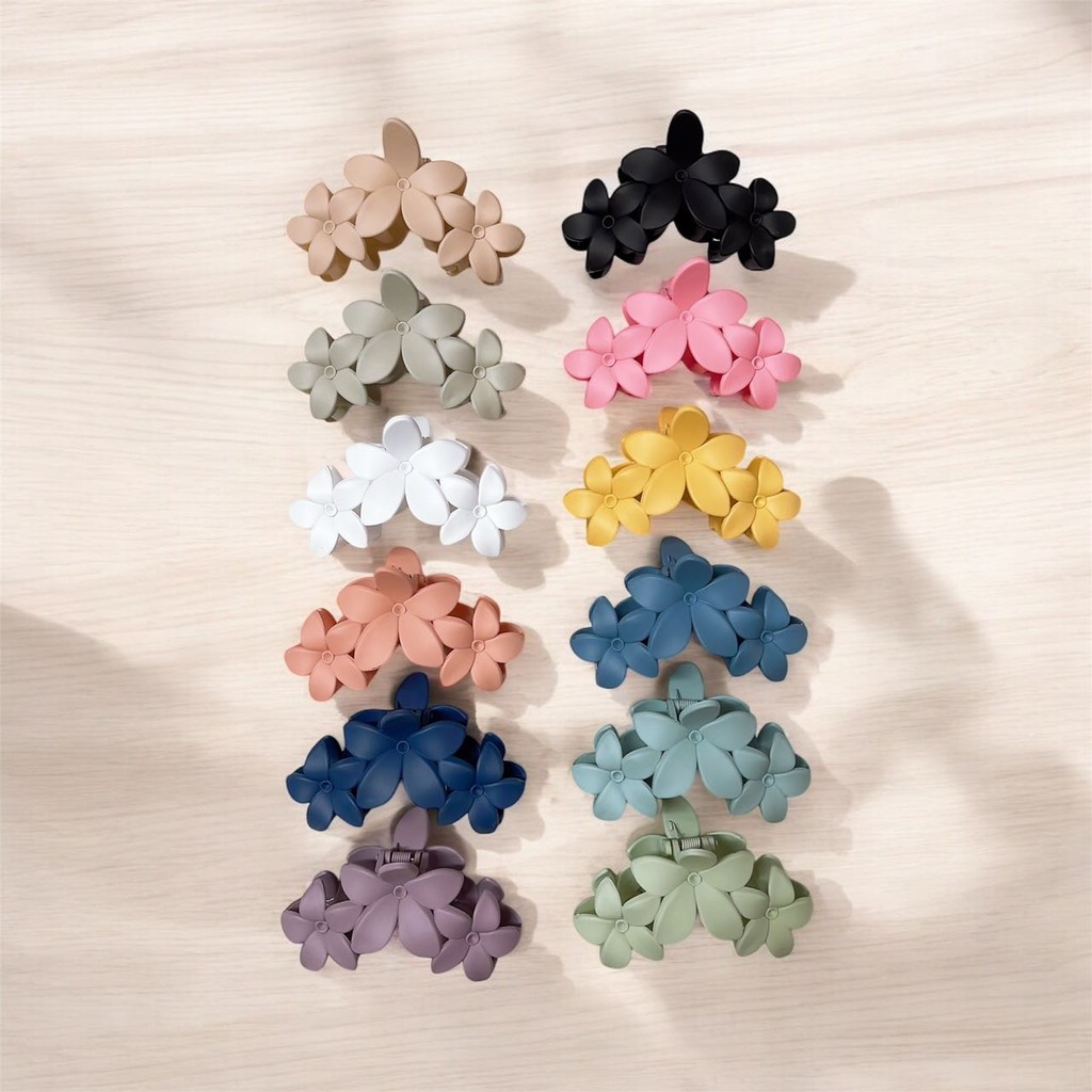 Grande【Super Preço Baixo】1 PC/3PCS  Grampo de Cabelo Feminino  Formato de Cabide  Estilo Coreano ins  Fosco