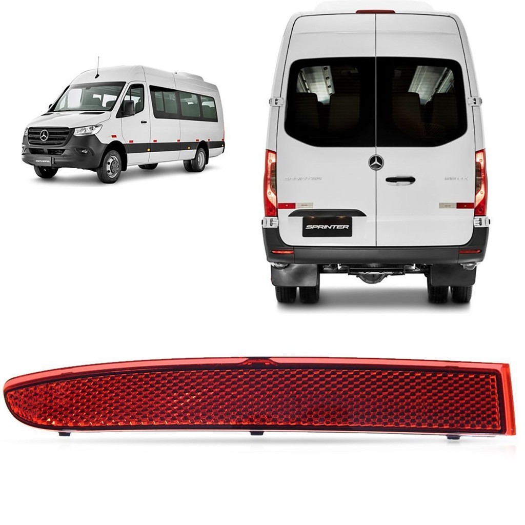 OLHO DE GATO REFLETOR POLAINA TRASEIRA LADO ESQUERDO ORIGINAL MERCEDES BENZ SPRINTER 2020 2021 - A9108204800