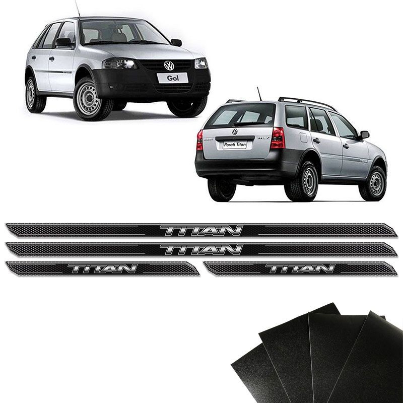 Soleira Diamante Gol Parati Titan 2008/2013 E Protetor De Porta