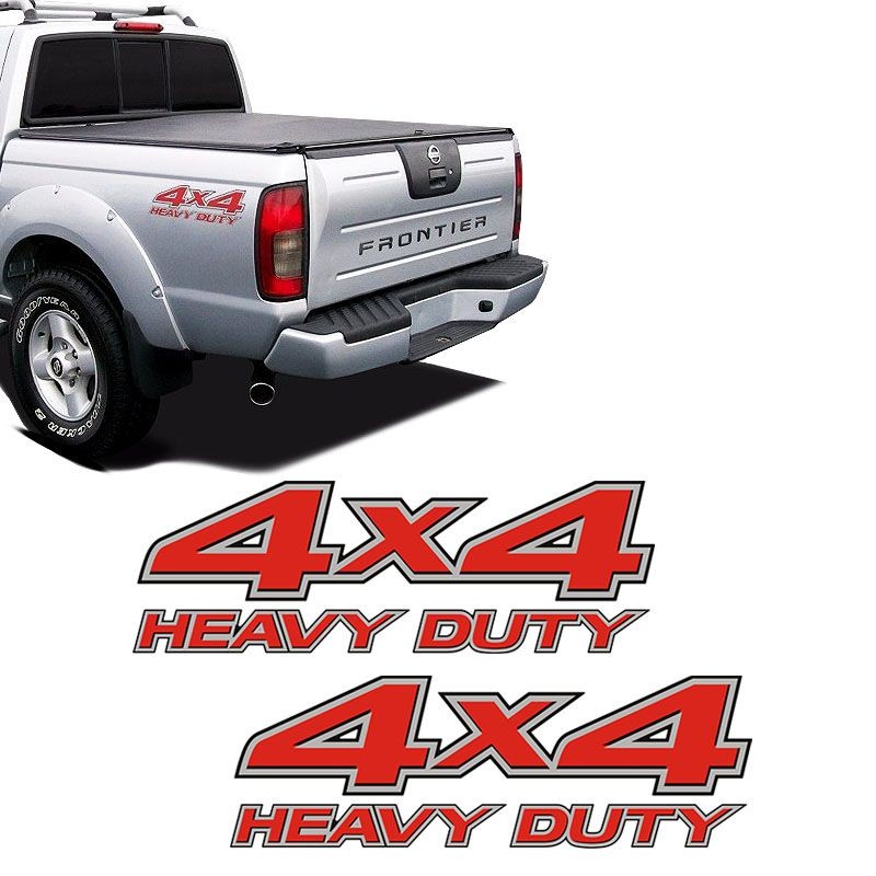 Par De Adesivos 4x4 Heavy Duty Nissan Frontier Ate 2008 em Oferta na Shopee