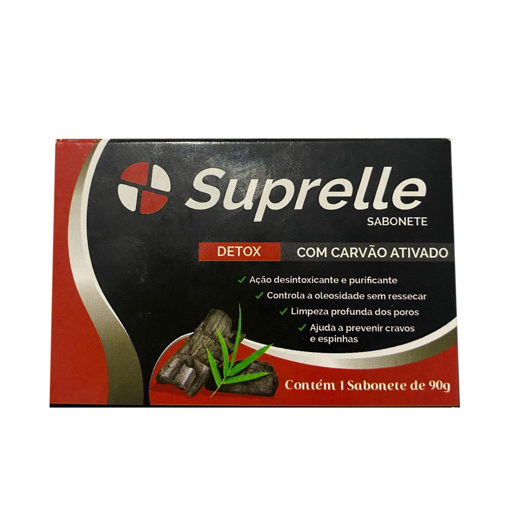 Sabonete Suprelle Carvao Ativado 90G - Beauty