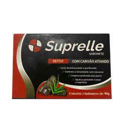 Sabonete Suprelle Carvao Ativado 90G