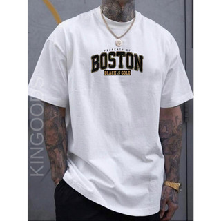 Camiseta Masculina Boston Camisa Estampada 100% Algodão