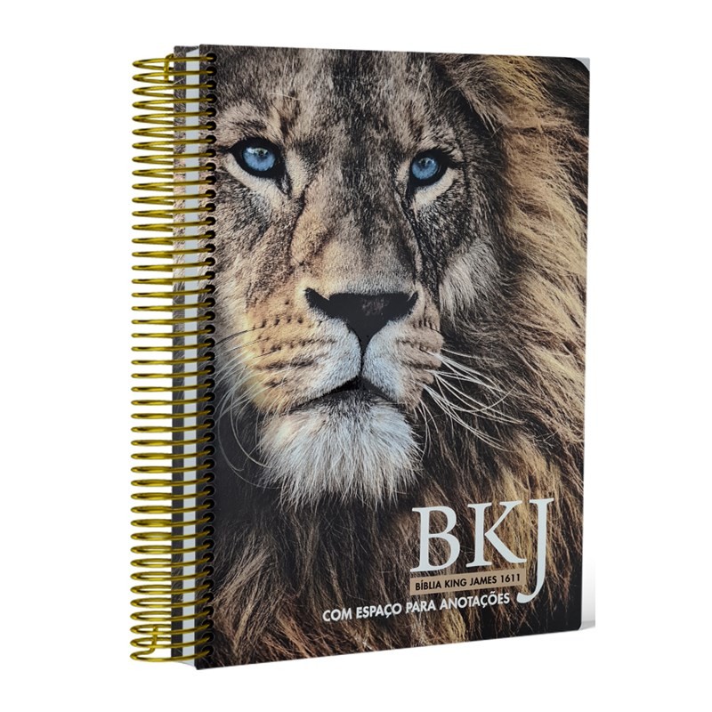 Bíblia King James 1611 Com Espaço Para Anotações Leão Adonai