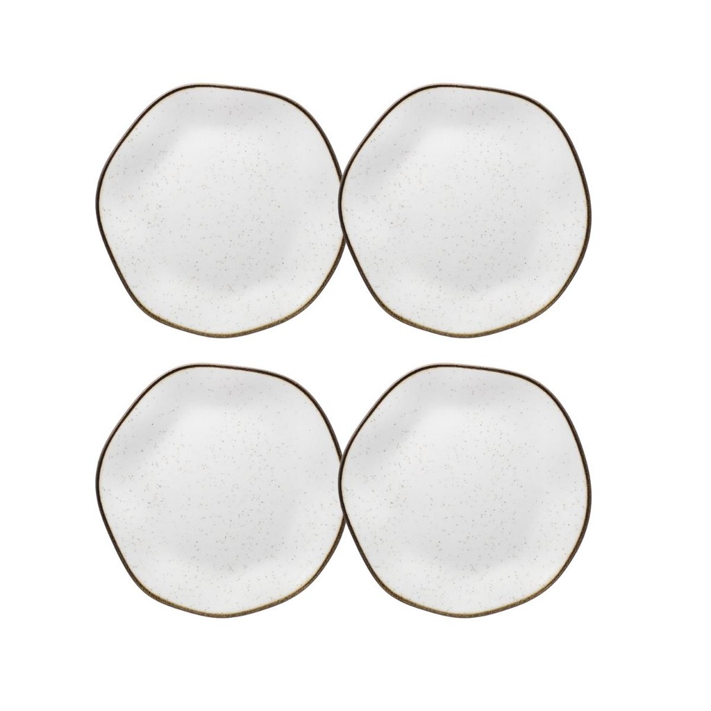 Jogo com 4 Pratos de Sobremesa 21,5cm Oxford Ryo Maresia em Oferta na Shopee