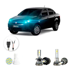 Ultra Led Nano 22000lm Fiat Grand Siena 2012-2021 Alto Baixo