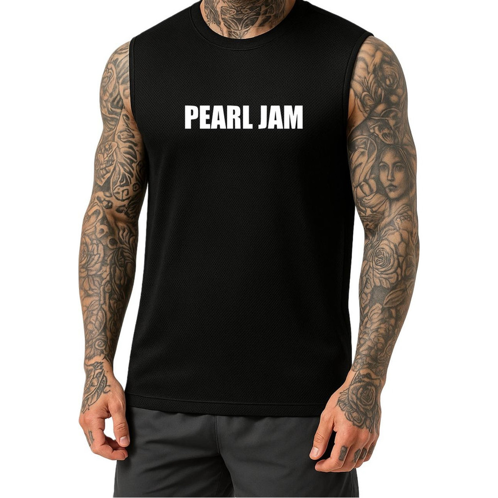 Regata Machão Pearl Jam Dry Fit Banda Rock Academia Camiseta
