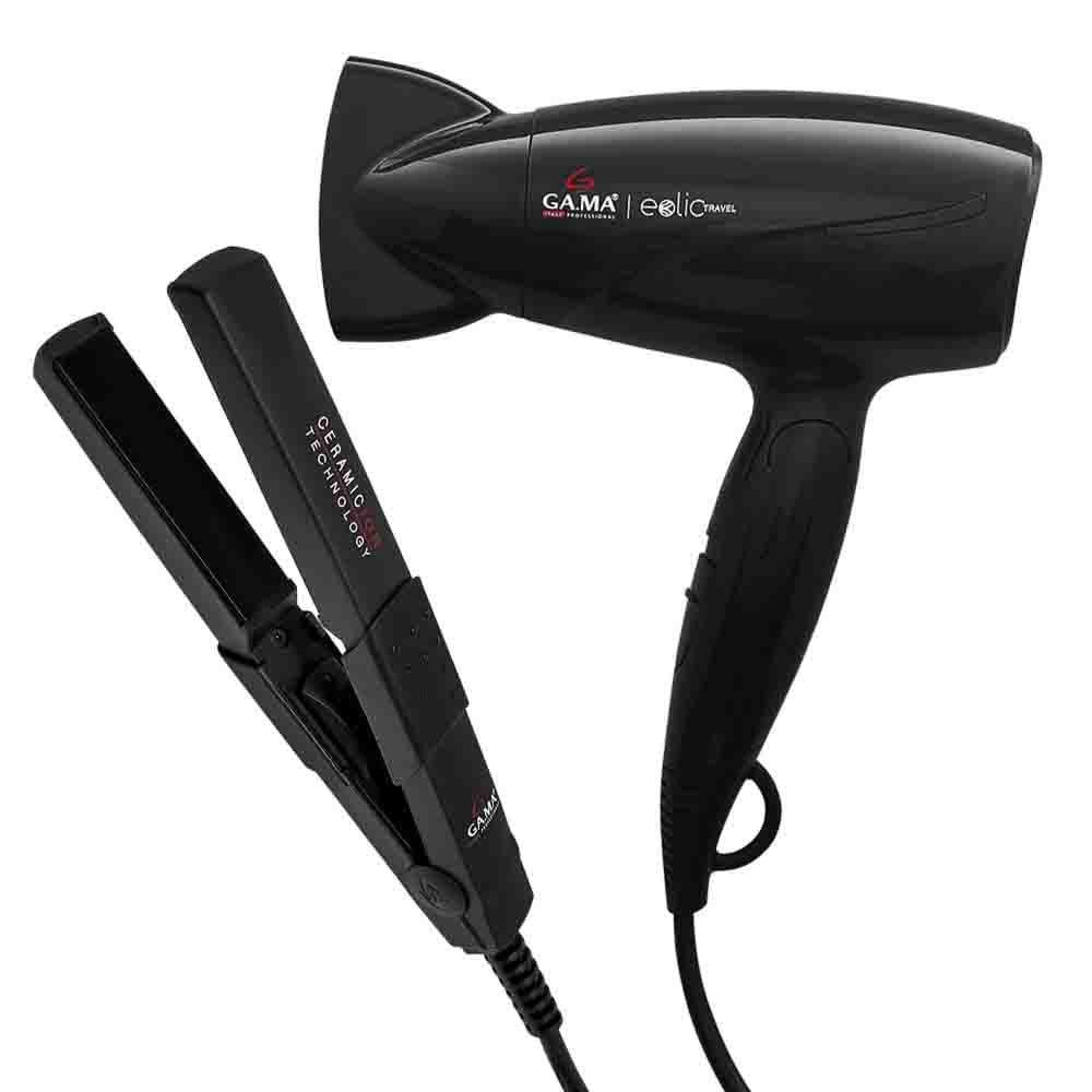 Kit Portátil Secador Eolic Travel E Prancha Mini Bivolt em Oferta na Shopee