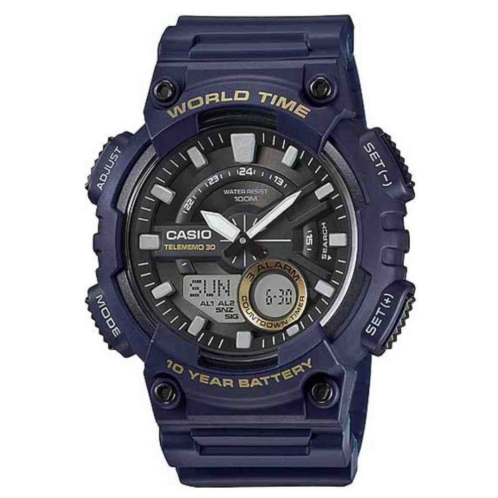 Relógio Casio Standard Azul Masculino AEQ-110W-2AVDF-SC