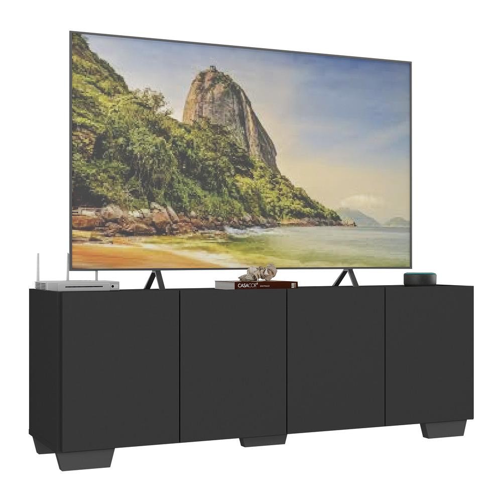 Rack para TV até 50 Polegadas com 4 Portas Multimóveis MP1072 - Home & Living