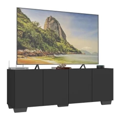 Rack para TV até 50 Polegadas com 4 Portas Multimóveis MP1072
