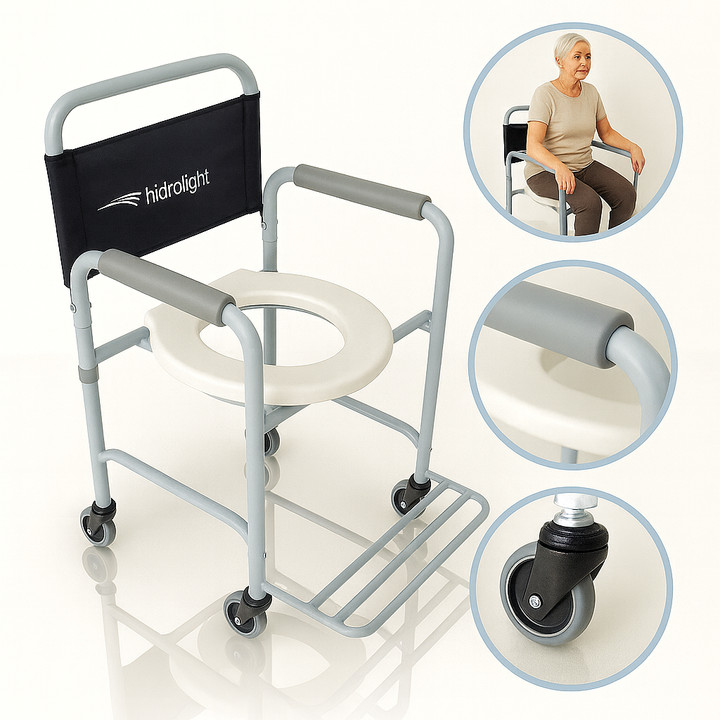 Cadeira de Banho Desmontável SC103 Até 100Kg - Hidrolight em Oferta na Shopee