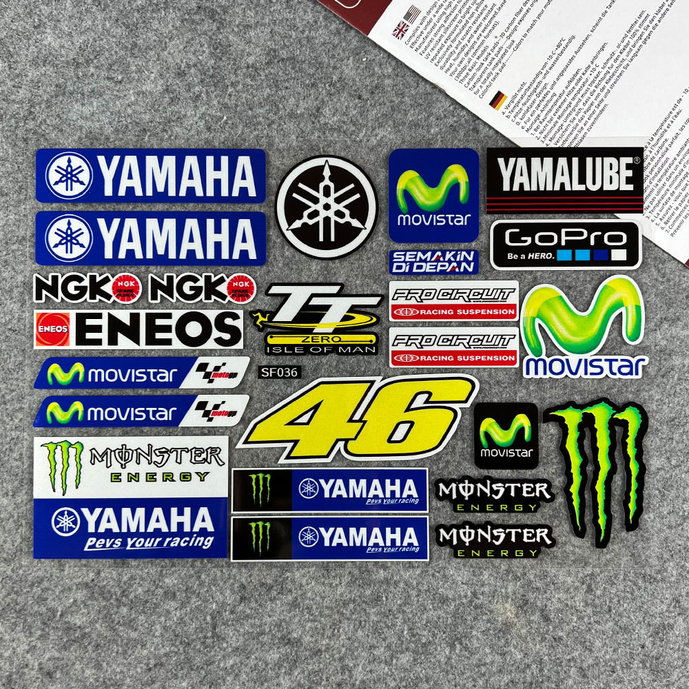 Aplicável A Yamaha Adesivos Reflexivos Decalques De Motocicleta Grades Inteligentes 125 Abençoado Águia Rápida Tianjian