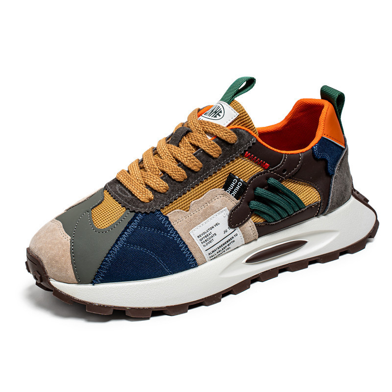 Tênis masculino leve de sola grossa Forrest Gump tênis Casual masculino de cano baixo