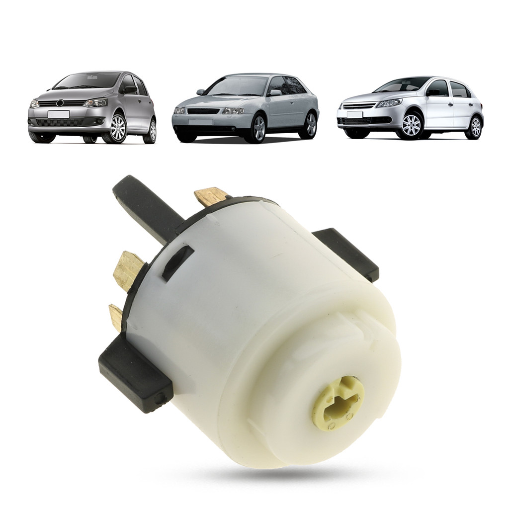 Comutador de Ignição Partida Volkswagen Gol Parati Saveiro G5 Golf MK4 Polo Bora Fox Crossfox Constellation Audi A3