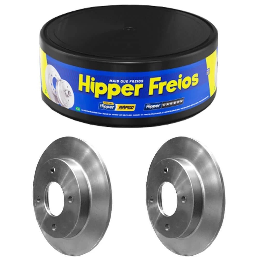 Par Disco de Freio Dianteiro HF23 Hipper Freios - Celta / Classic / Corsa / Sedan / Prisma