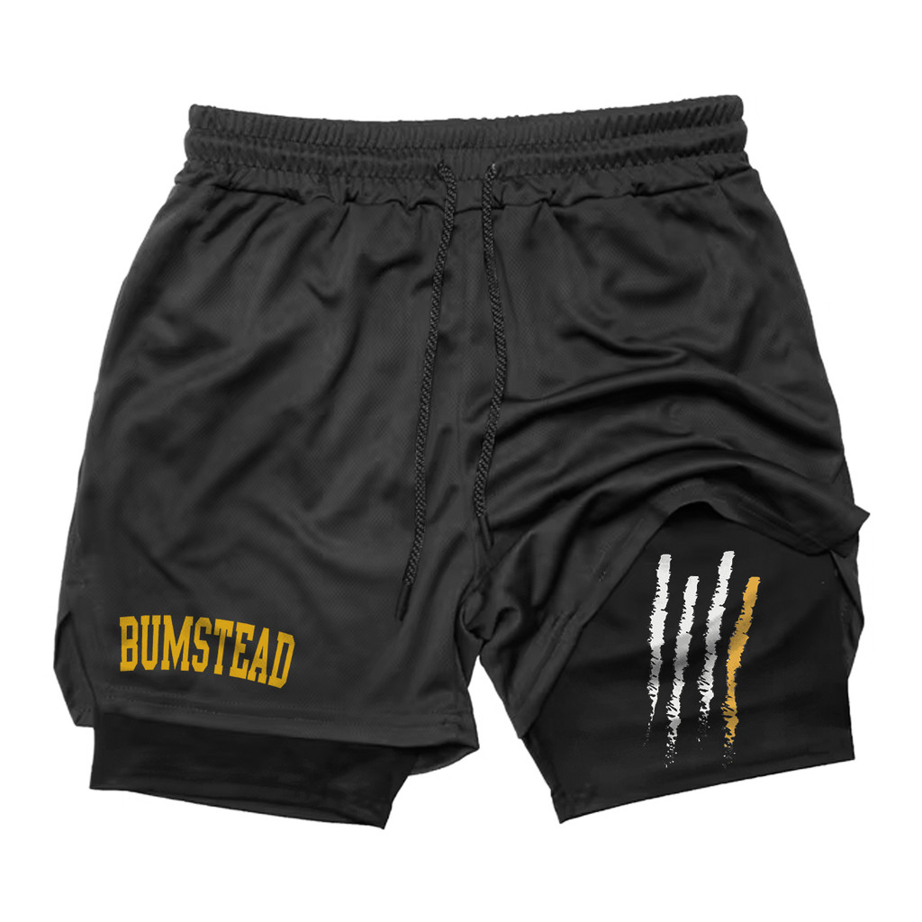 Short 2 em 1 Masculino Cbum com Proteção UV e Compressão Bermuda para Academia e Corrida