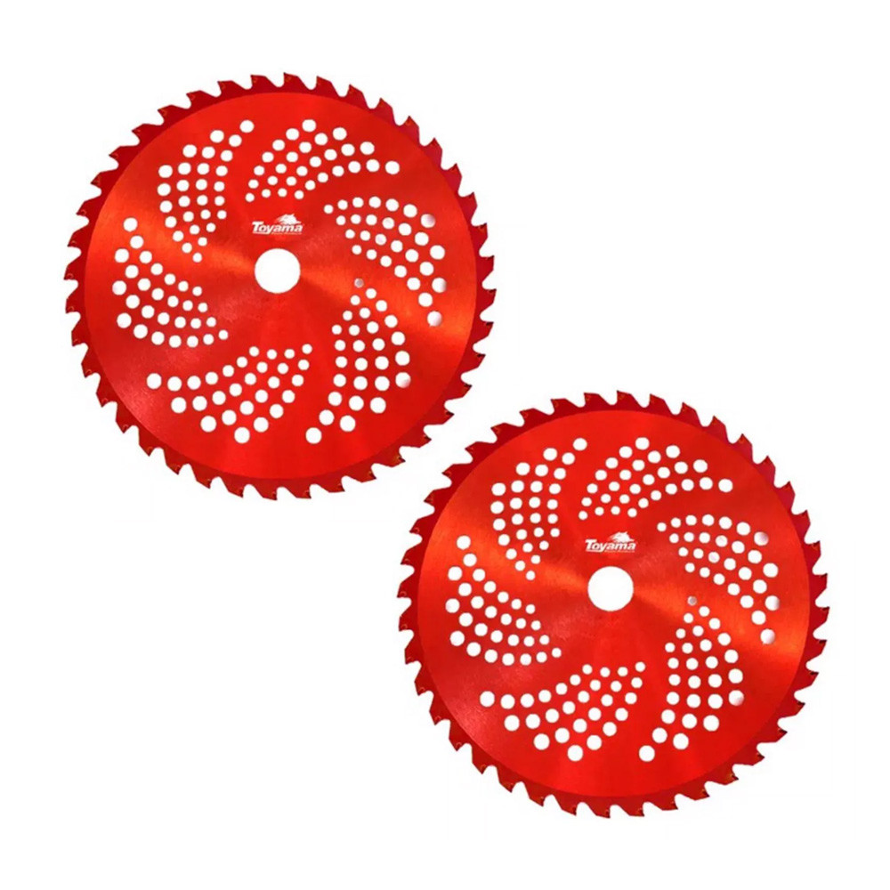 KIT 02 LÂMINAS PARA ROÇADEIRA CIRCULAR 40 DENTES VIDEA TOYAMA 255×25,4×2,0MM VERMELHA em Oferta na Shopee