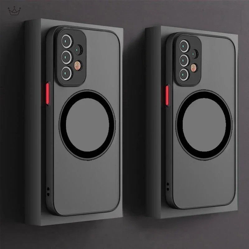 Capa De Telefone Magnética Fosca Para Samsung Galaxy , S24 , S23 , S22 , S21 , S20 , Ultra Plus , FE , A54 , A53 , A32 ,