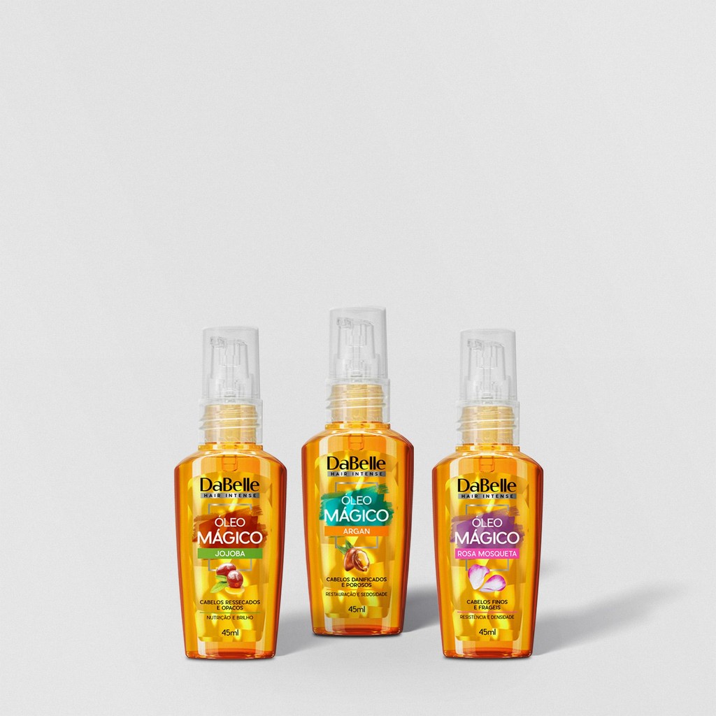 Kit Dabelle 3 Óleos Mágicos de 45ml - Beauty