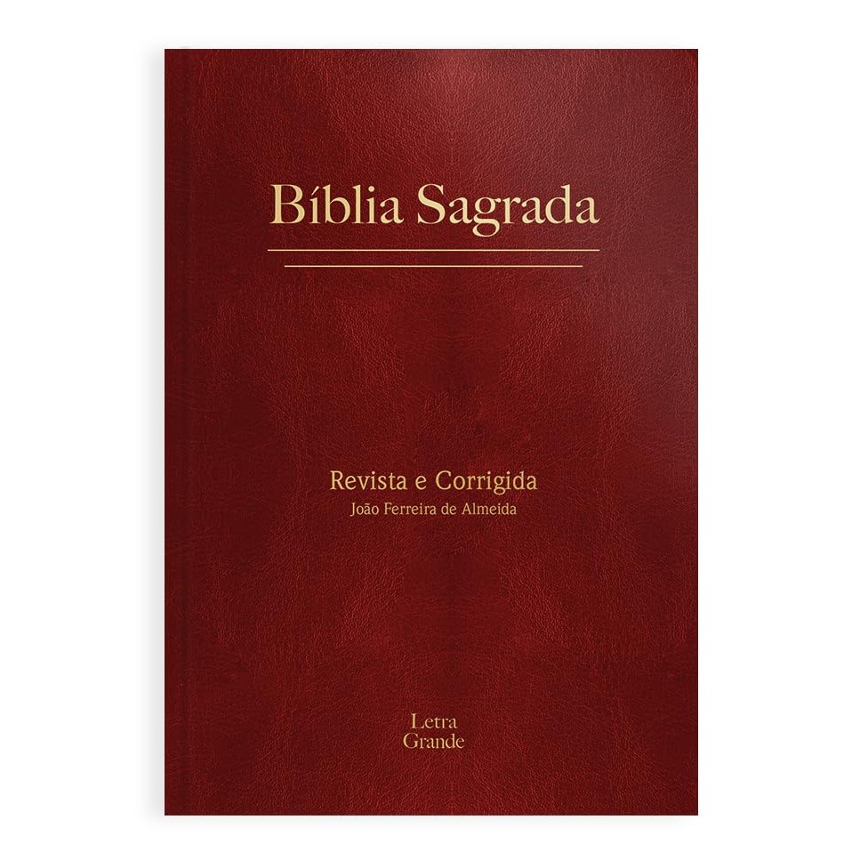 Bíblia Sagrada | ARC | Letra Grande | Capa Dura | Vinho - Books & Magazines