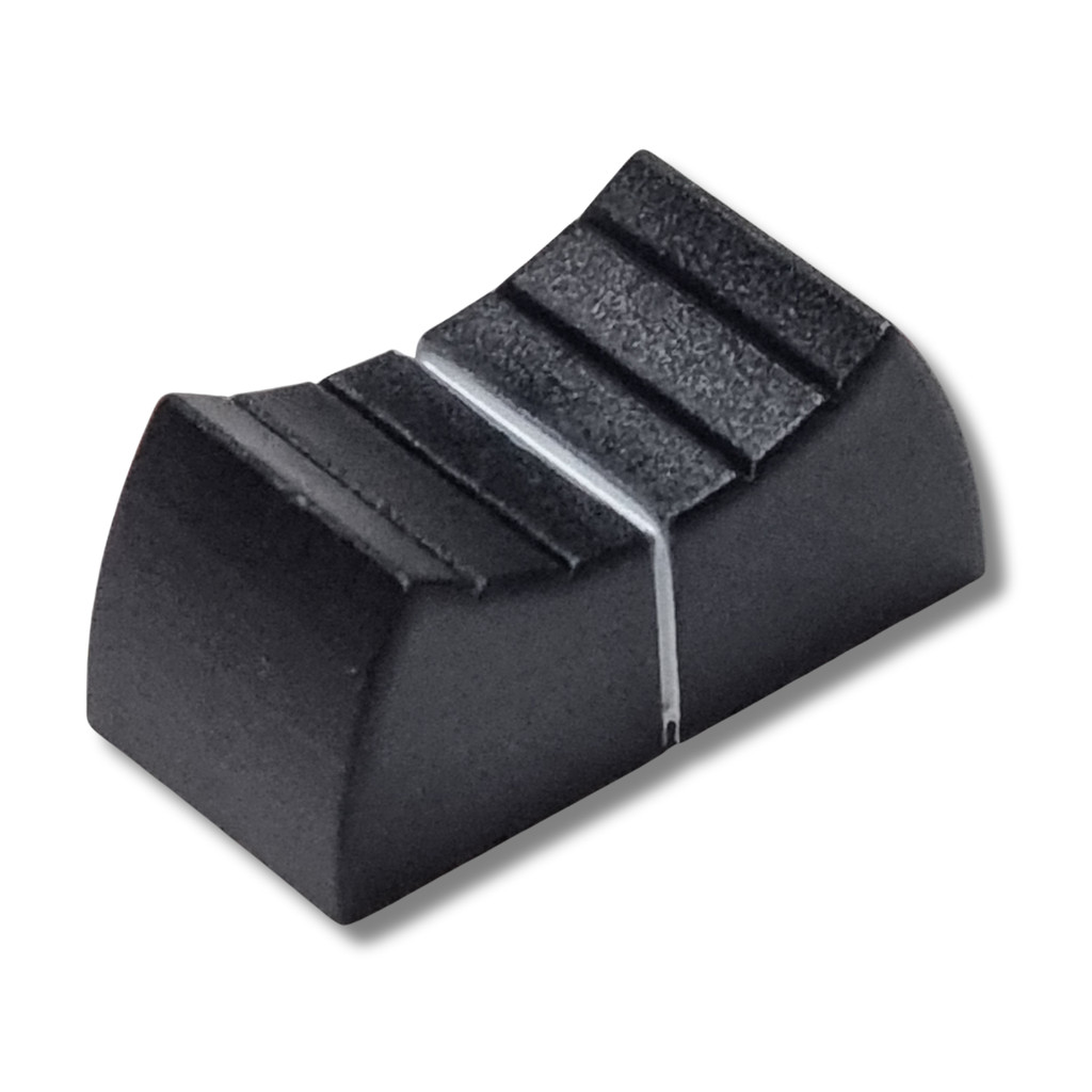 Knob Fader Mixer Deslizante Encaixe Preto Branco Unidade