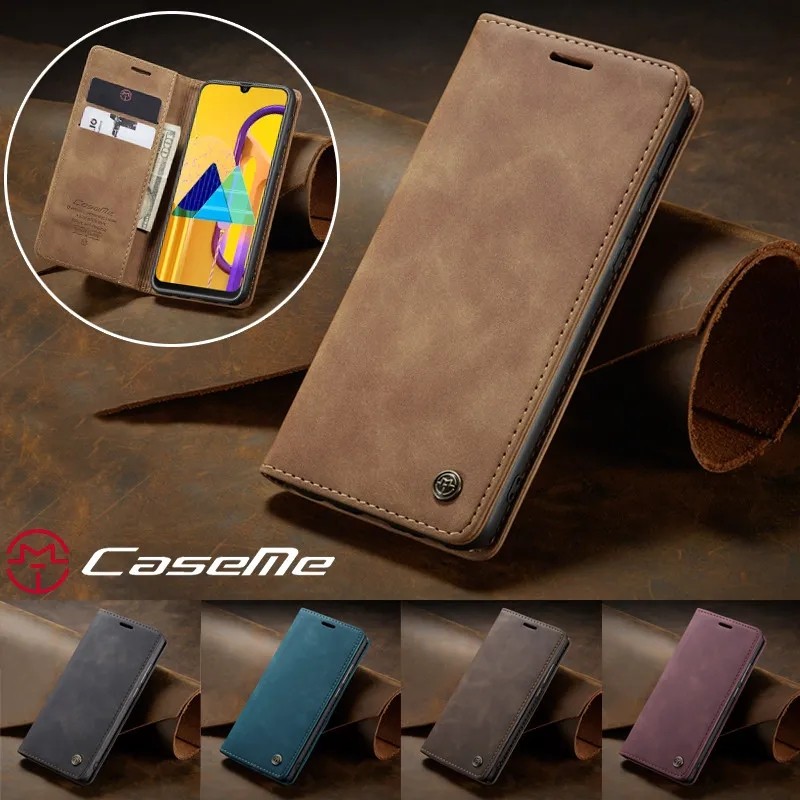 Para Samsung Galaxy A16 A06 A05s A15 A25 A35 A55 A14 A24 A34 A54 A23 A53 A07 A17 A37 A57 A36 A56 A52 Capa De Couro Carte
