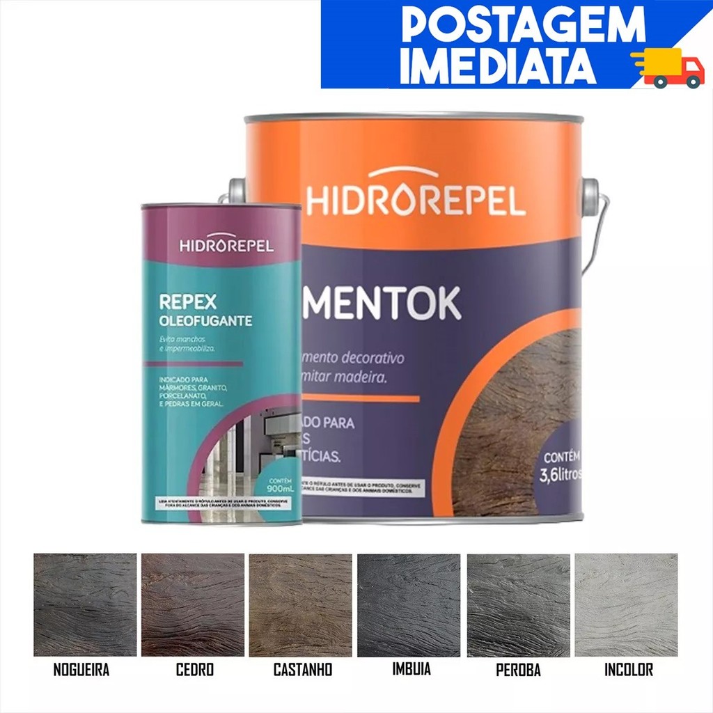 Gel Envelhecedor Cimentok 900ml + Oleofugante 900ml - Hidrorepel
