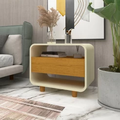 Mesa de Cabeceira Innova 1 Gaveta 100% Mdf