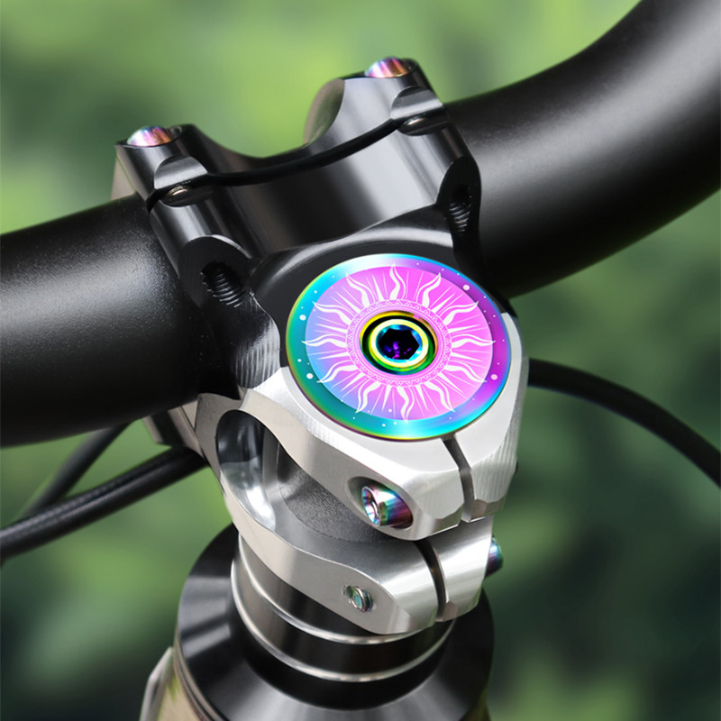 MUQZI Tampa Superior Do Fone De Ouvido De Titânio MTB Bicicleta Dobrável De Estrada 1-1/8 Da Haste Ciclismo Capa