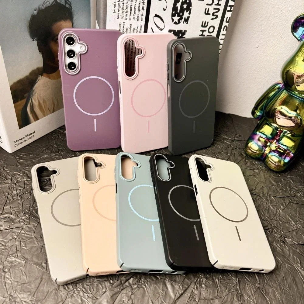 Luxo Fino Fosco Para Magsafe Caso Magnético Samsung Galaxy A06 A16 A26 A36 A56 A05 A05S A15 A25 A35 A55 Carga Sem Fio Ca em Oferta na Shopee